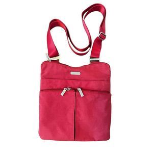 Baggallini Red Crossbody Purse Bag Zippered Pockets